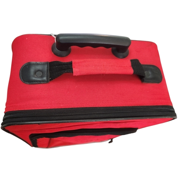 Walt Disney Vintage 1971 Roller Extending Handle Luggage Travel Bag - Picture 5 of 11